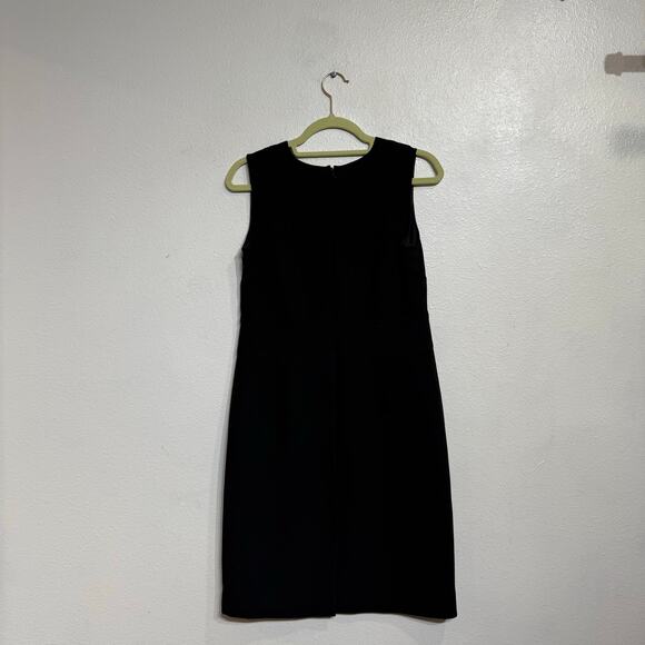 Ann Taylor Loft Black Sleeveless Mini Sheath Dress Sz 4P - Picture 7 of 10